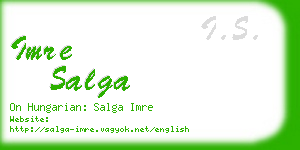 imre salga business card